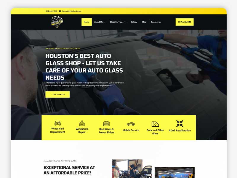 An automotive company website designed and developed by EWR Digital — a top web design agency